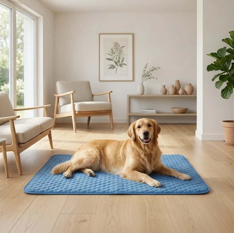 Arctic Paws Cooling Mat – Self-Cooling Ice Silk Pad for Dogs & Cat